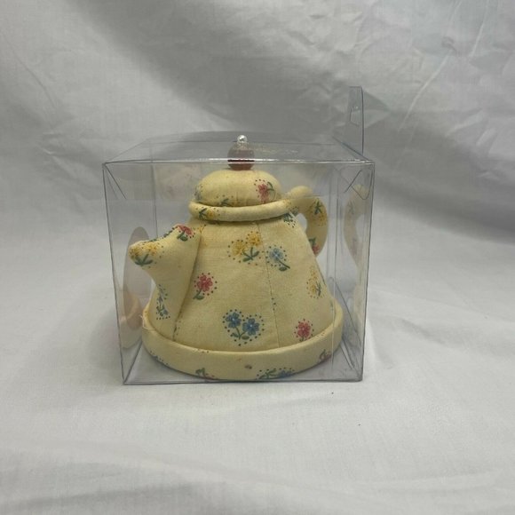 Dritz Collectible Cushions Keepsake Novelty Pin, Teapot Shape, Multicolor Floral - Picture 4 of 6